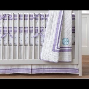 Pottery barn kids Harper crib skirt